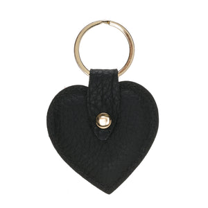 Leather Heart Charms/Key Rings