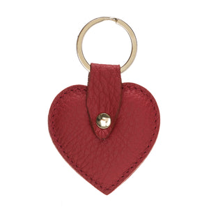 Leather Heart Charms/Key Rings